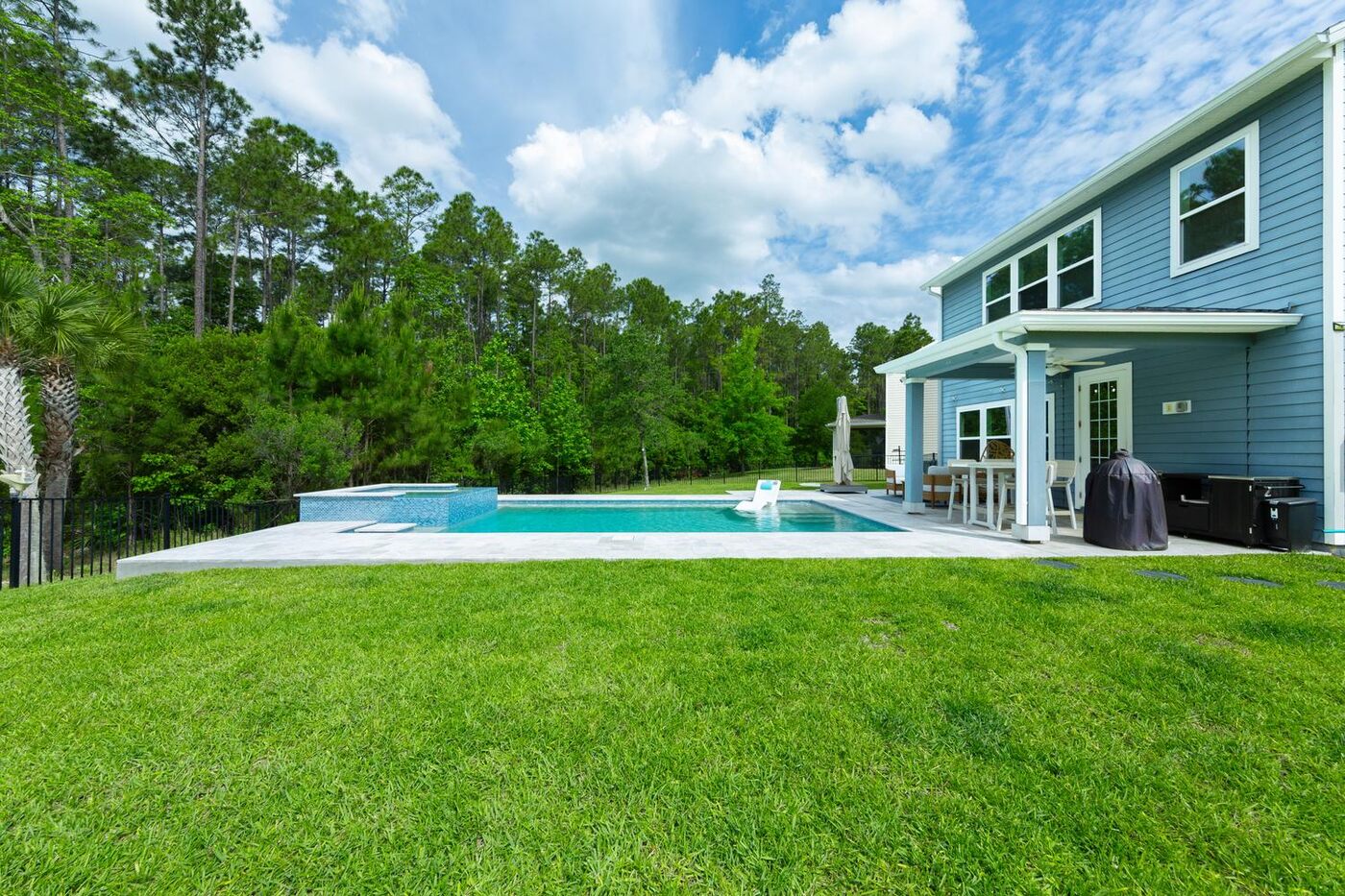 204 Silver Creek Place &mdash; the pool and the lawn