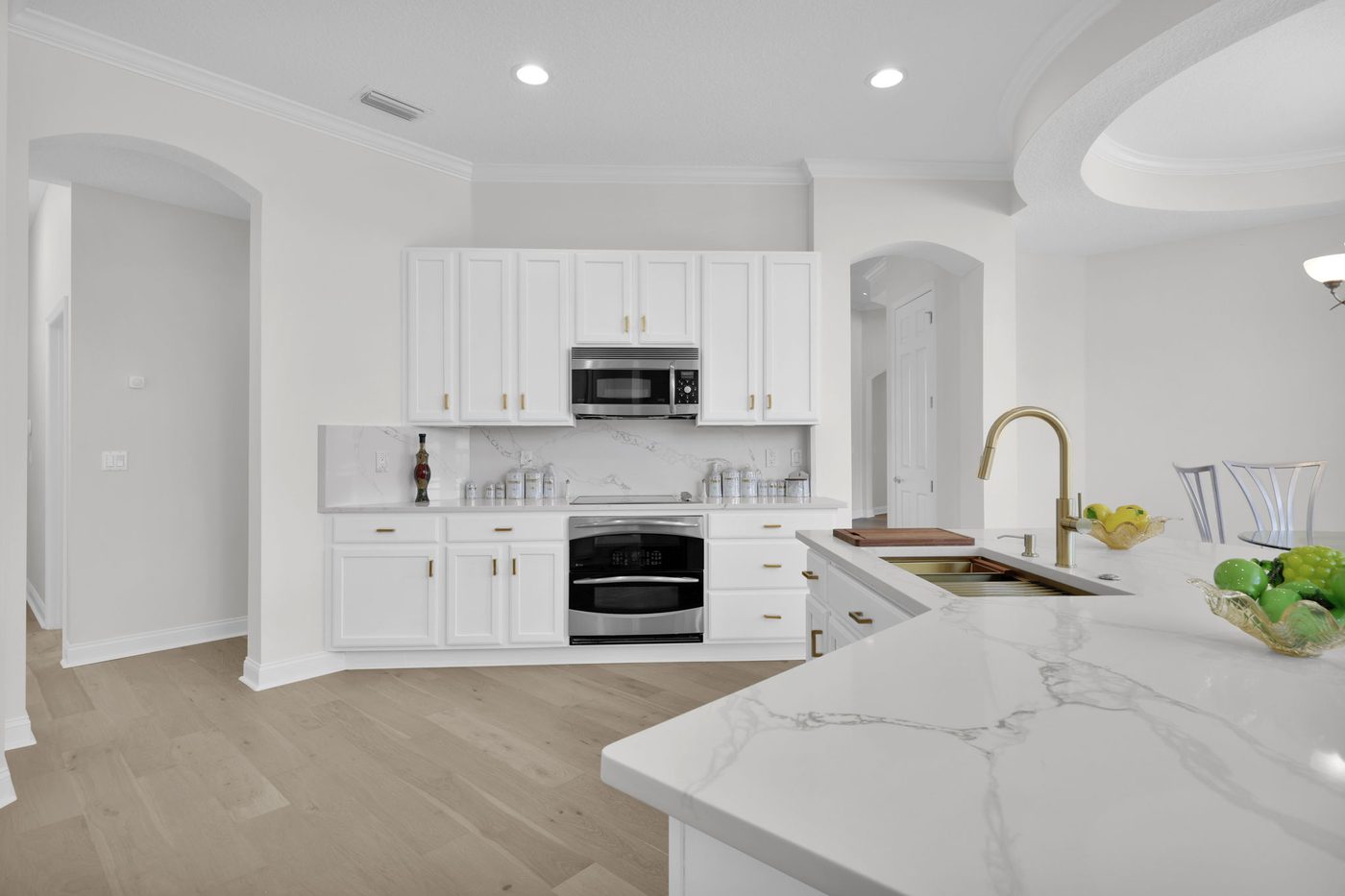 237 S Hampton Club Way — the Calacatta Gold quartz counters