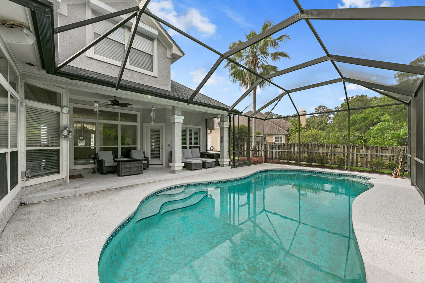 240 Shell Bluff Court &mdash; the pool and the lanai