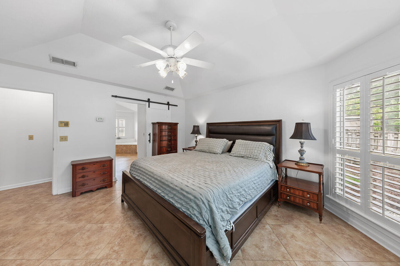 240 Shell Bluff Court &mdash; the primary bedroom, looking out