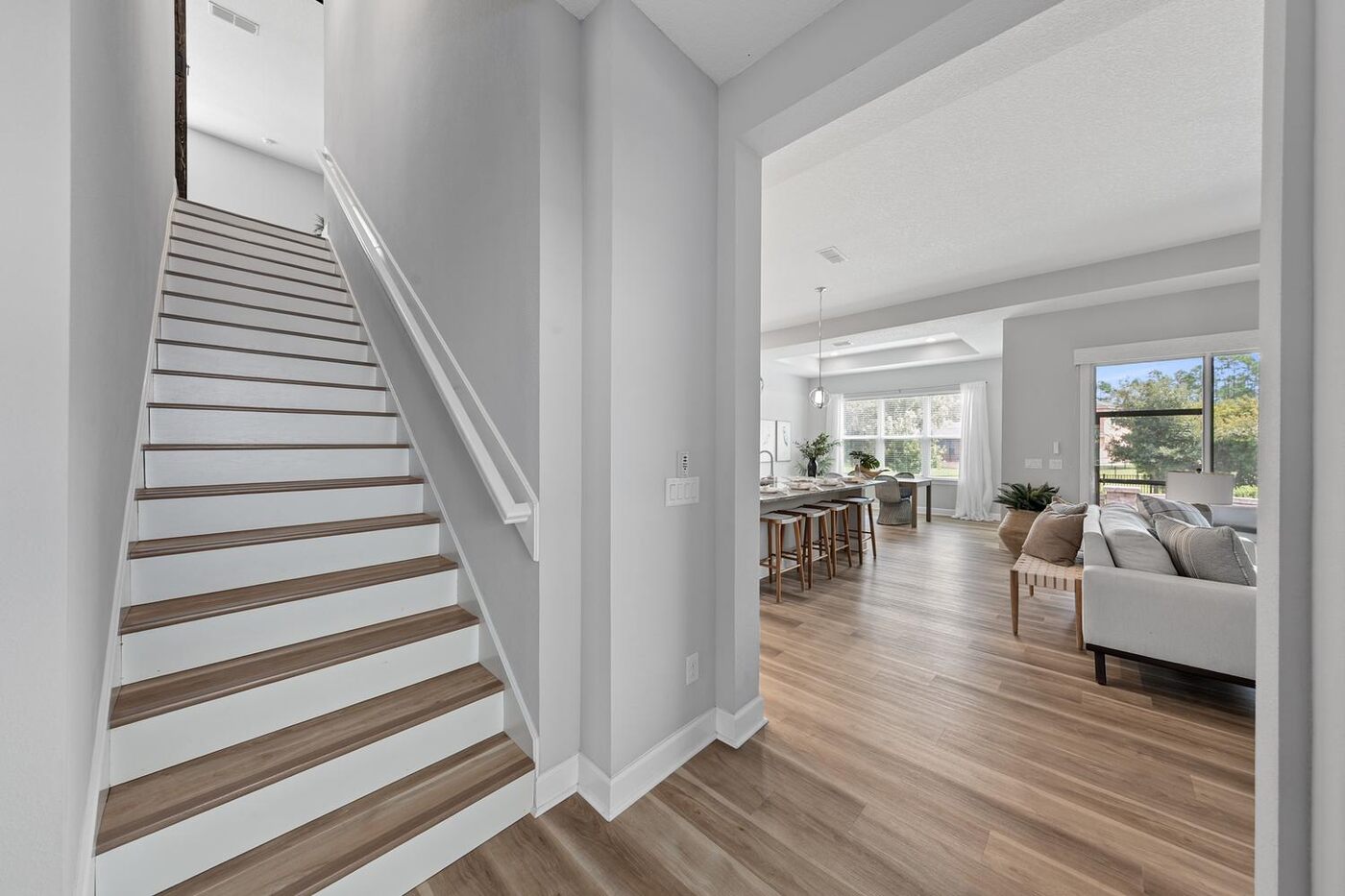 330 Silver Sage Lane &mdash; the stair and the living room