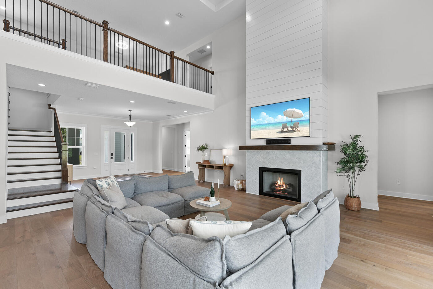 102 Morning Mist Lane &mdash; the great room fireplace