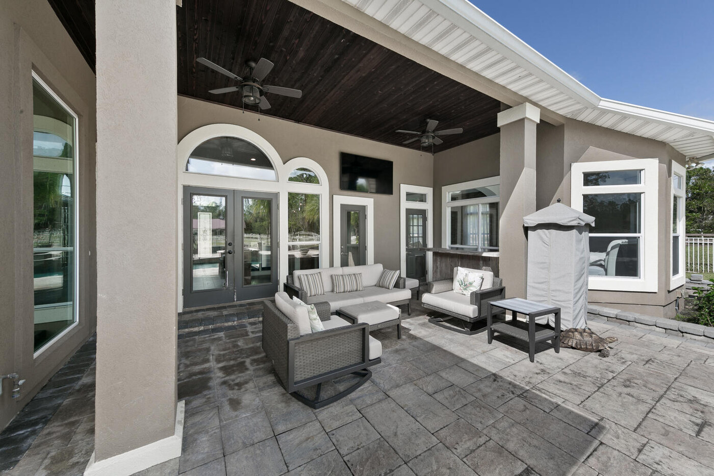 10680 Quail Ridge Drive — the covered lanai