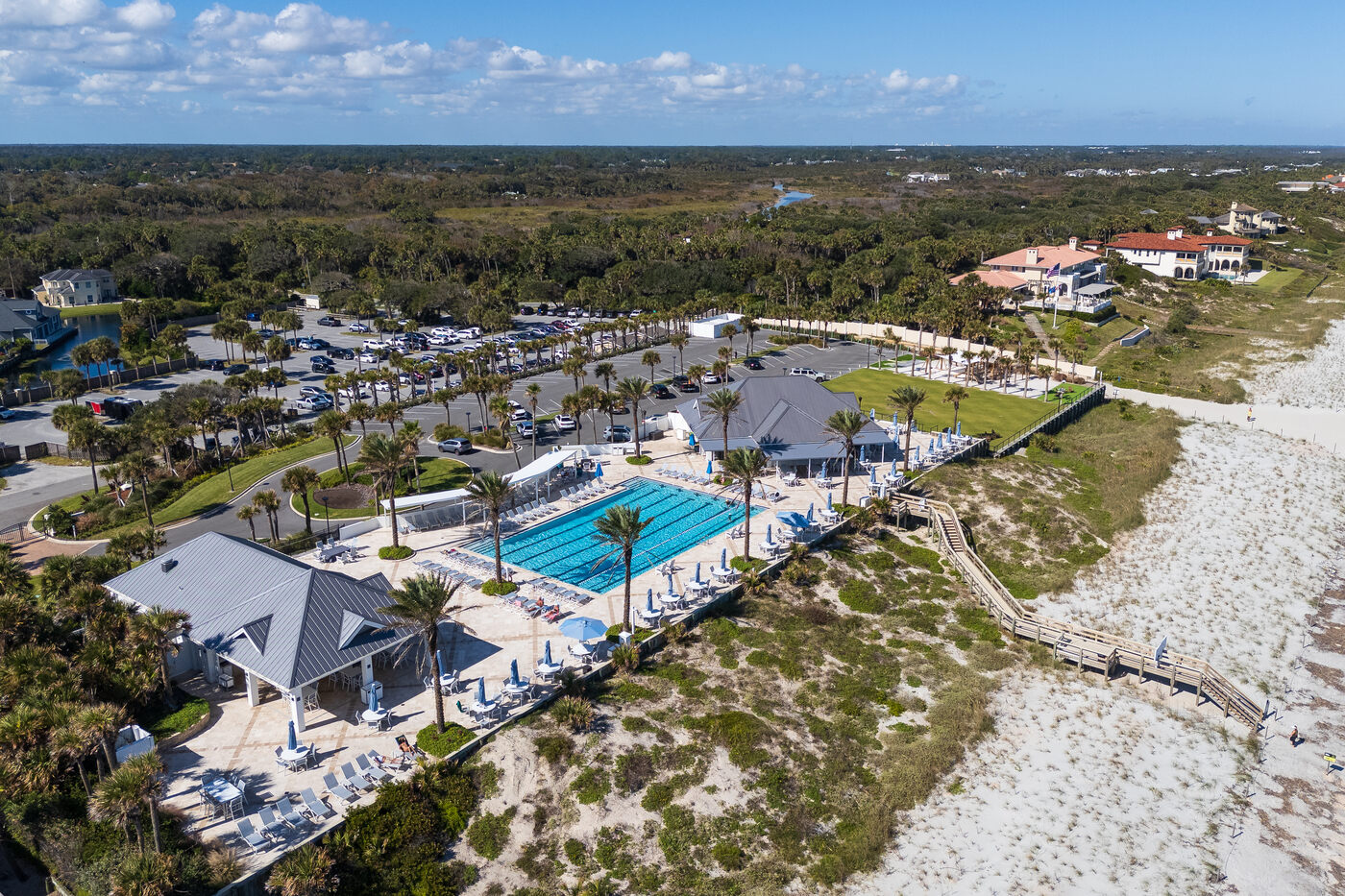 149 Twelve Oaks Lane &mdash; from the air &mdash; the beach club