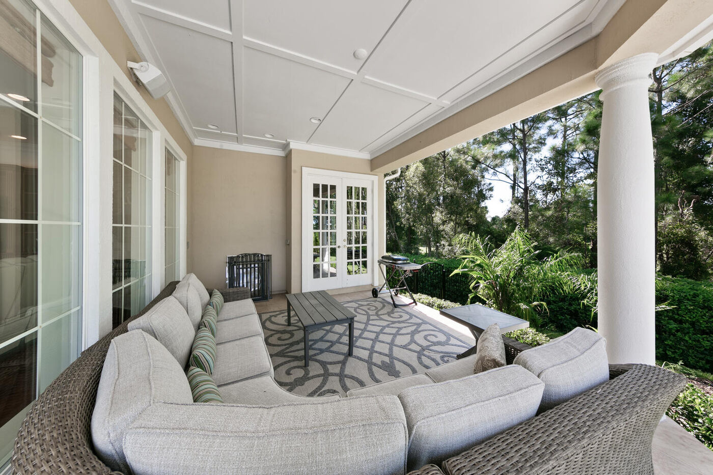 752 Promenade Pointe Drive — the loggia seating