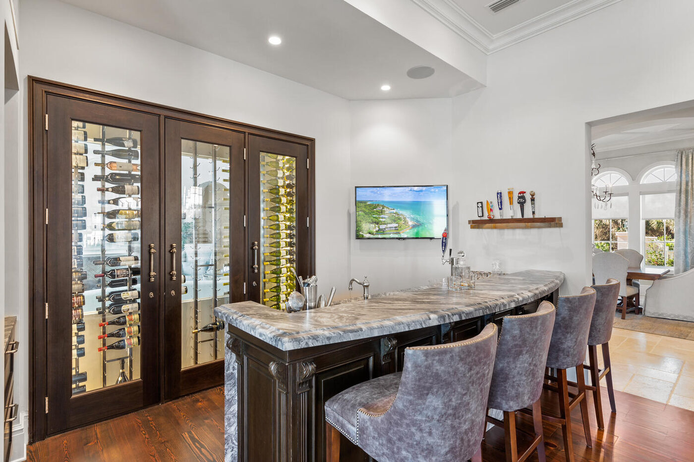 801 Ponte Vedra Boulevard &mdash; the glassed wine room