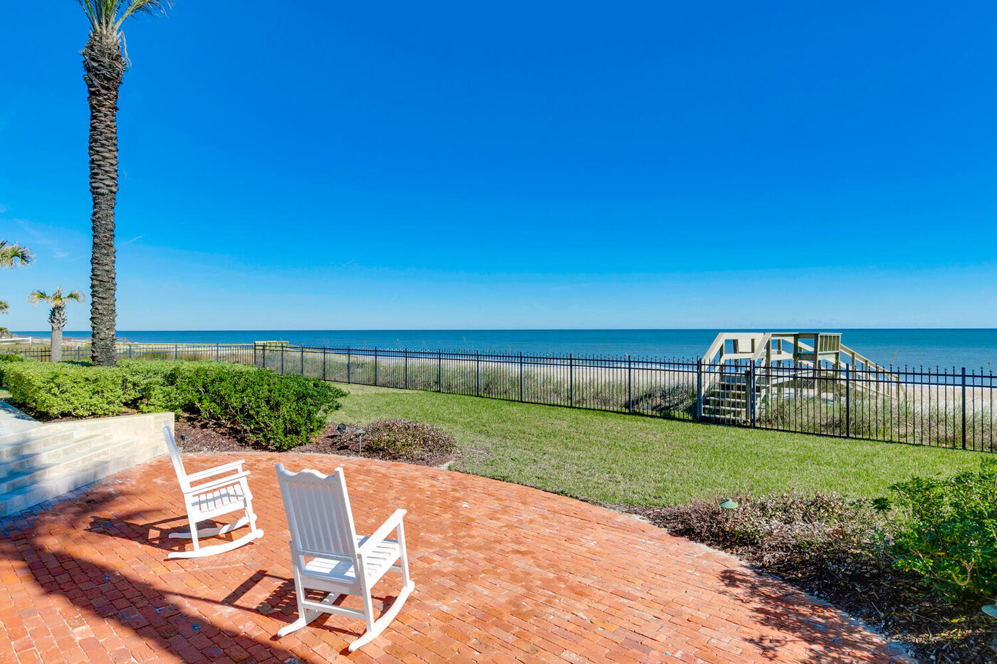 801 Ponte Vedra Boulevard &mdash; the lawn and the chairs at the dune line