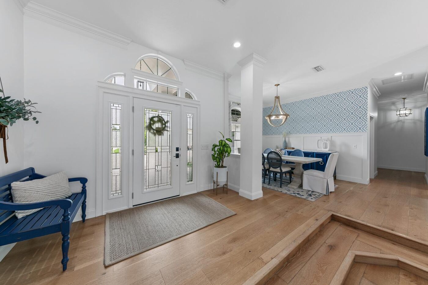 8160 Merganser Drive &mdash; the entry and the dining room